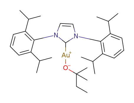 [Au(1,3-bis(2,6-diisopropylphenyl)imidazol-2-ylidene)(OtAm)]