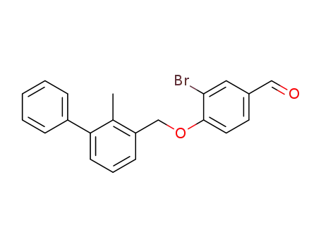 3-bromo-4-((2-methyl-[1,1'-biphenyl]-3-yl)methoxy)benzaldehyde