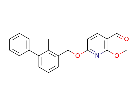 2-methoxy-6-[(2-methyl-3-phenyl-phenyl)methoxy]pyridine-3-carbaldehyde