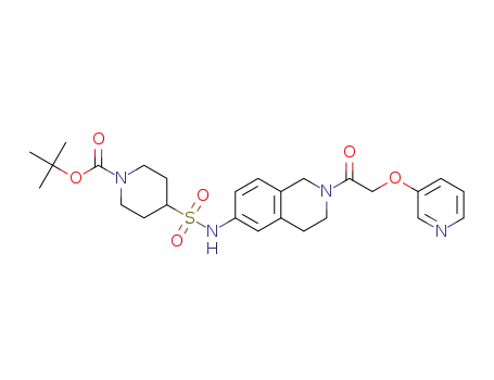 tert-butyl 4-[[2-[2-(3-pyridyloxy)acetyl]-3,4-dihydro-1H-isoquinolin-6-yl]sulfamoyl]piperidine-1-carboxylate
