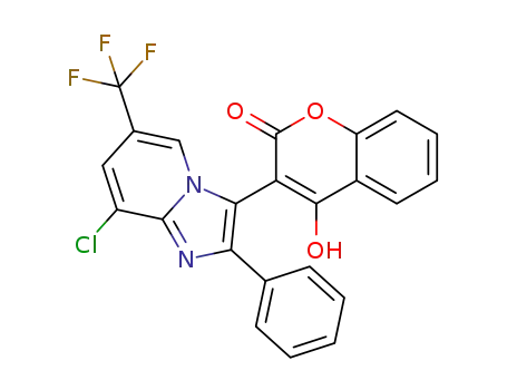 3-(8-chloro-2-phenyl-6-(triuoromethyl)imidazo[1,2-a]pyridin-3-yl)-4-hydroxy-2H-chromen-2-one