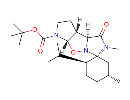 (1S,2S,5R,3'aR,3'bS,7'aS)-1'-t-butoxycarbonyl-2-isopropyl-5,5'-dimethyl-1H-decahydro-spiro[cyclohexane-1,6'-7'-oxa-2',5',6'a-triazacyclopenta[a]pentalen-4'-one]