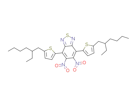 4,7-bis(5-(2-ethylhexyl)thiophene-2-yl)-5,6-dinitrobenzo[c][1,2,5]thiadiazole