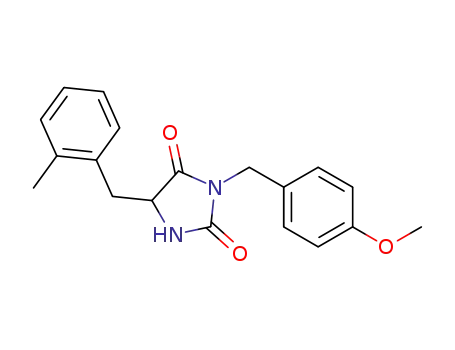 3-(4-methoxybenzyl)-5-(2-methylbenzyl)imidazolidine-2,4-dione