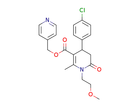 4-pyridylmethyl 4-(4-chlorophenyl)-1-(2-methoxyethyl)-6-methyl-2-oxo-3,4-dihydropyridine-5-carboxylate