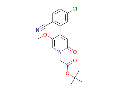 tert-butyl 2-(4-(5-chloro-2-cyanophenyl)-5-methoxy-2-oxopyridin-1(2H)-yl)acetate