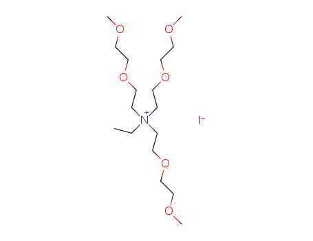 N-ethyl-2-(2-methoxyethoxy)-N,N-bis(2-(2-methoxyethoxy)ethyl)ethan-1-aminium iodide
