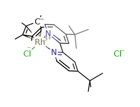 [(4,4′-ditert-butyl-2,2′-bipyridine)Rh(Cp*)Cl]Cl
