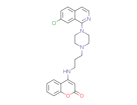 4-({3-[4-(7-chloroisoquinolin-1-yl)piperazin-1-yl]propyl}amino)-2H-chromen-2-one