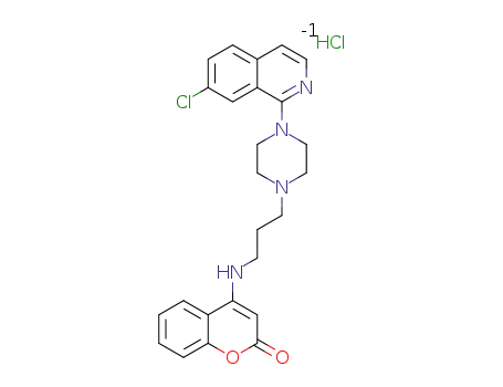 4-({3-[4-(7-chloroisoquinolin-1-yl)piperazin-1-yl]propyl}amino)-2H-chromen-2-one hydrochloride