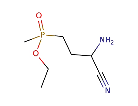 2-amino-4-(methylethoxyphosphoryl)butyronitrile