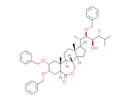 (22R,23R,24R)-2α,3α,22-tribenzyloxy-23-hydroxy-B-homo-7-oxa-5α-ergost-6-one