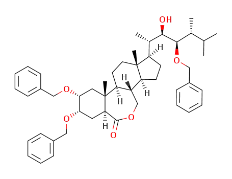(22R,23R,24R)-2α,3α,23-tribenzyloxy-22-hydroxy-B-homo-7-oxa-5α-ergost-6-one