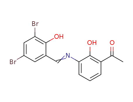 1-(3-((3,5-dibromo-2-hydroxybenzylidene)amino)-2-hydroxyphenyl)ethanone
