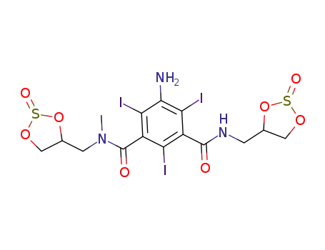 5-amino-2,4,6-triiodo-N1-methyl-N1,N3-bis-((2-oxo-1,3,2-dioxathiolan-4-yl))isophthalamide