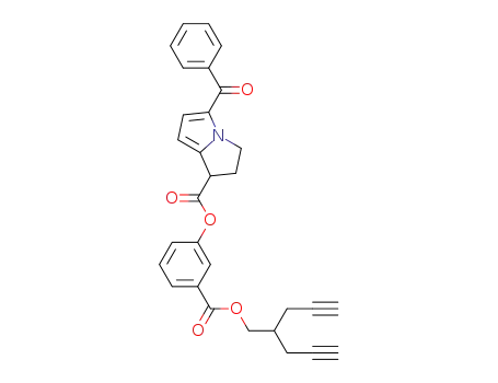 3-(((2-(prop-2-yn-1-yl)pent-4-yn-1-yl)oxy)carbonyl)phenyl 5-benzoyl-2,3-dihydro-1H-pyrrolizine-1-carboxylate