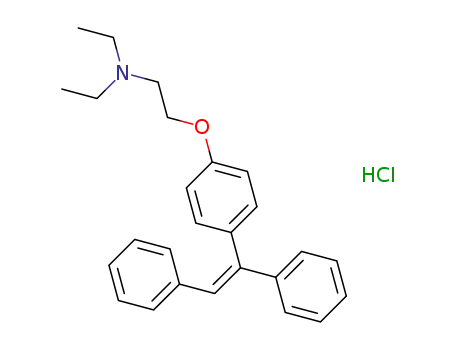 2-{4-[(Z)-1,2-diphenylvinyl]phenoxy}-N,N-diethylethanaminium hydrochloride