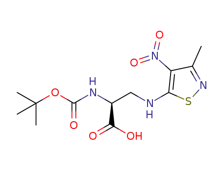 (S)-2-((tert-butoxycarbonyl)amino)-3-((3-methyl-4-nitroisothiazol-5-yl)amino)propanoic acid