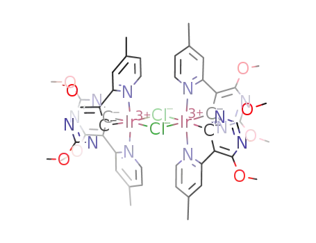 tetrakis[2-(4',6'-dimethoxy-3',5'-pyrimidyl)-4-methylpyridinato-N,C2']-bis(μ-chloro)diiridium(III)