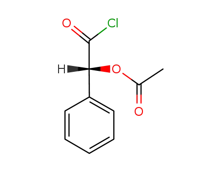 Molecular Structure of 49845-69-4 ((R)-O-Acetylmandelic acid chloride)
