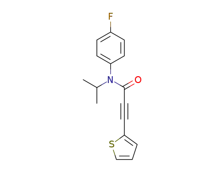 N-(4-fluorophenyl)-N-isopropyl-3-(thiophen-2-yl)propiolamide