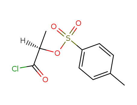 Molecular Structure of 88081-65-6 (Propanoyl chloride, 2-[[(4-methylphenyl)sulfonyl]oxy]-, (R)-)