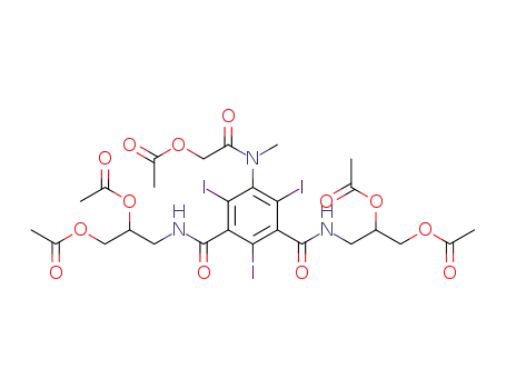 3-(3-((2-acetoxy-3-acetoxypropyl)carbamoyl)-5-(2-acetoxy-N-methylacetamido)-2,4,6-triiodobenzamido)propane-1,2-diyl diacetate