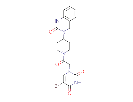 5-bromo-1-{2-oxo-2-[4-(2-oxo-1,4-dihydro-2H-quinazolin-3-yl)-piperidin-1-yl]-ethyl}-1H-pyrimidine-2,4-dione