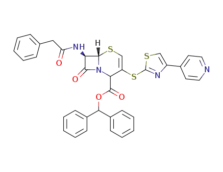 7β-phenylacetamido-3-[4-(1-methyl-4-pyridyl)thiazol-2-yl]-3-cephem-4-carboxylicacid diphenylmethyl ester
