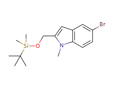 5-bromo-2-((tert-butyldimethylsilyloxy)methyl)-1-methyl-1H-indole