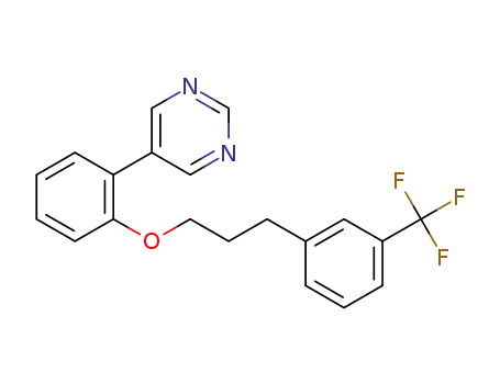5-(2-(3-(3-(trifluoromethyl)phenyl)propoxy)phenyl)pyrimidine