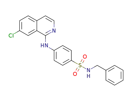 N-benzyl-4-((7-chloroisoquinolin-1-yl)amino)benzenesulfonamide