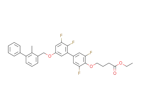 ethyl 4-((2',3,3',5-tetrafluoro-5'-((2-methyl-[1,1'-biphenyl]-3-yl)methoxy)-[1,1'-biphenyl]-4-yl)oxy)butanoate