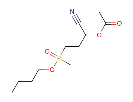 3-[n-butoxy(methyl)phosphoryl]-1-cyanopropyl acetate