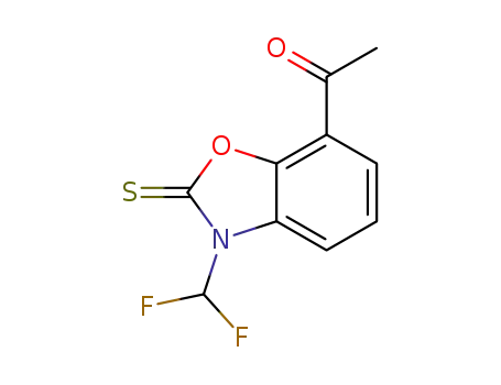 1-(3-(difluoromethyl)-2-thioxo-2,3-dihydrobenzo[d]oxazol-7-yl)ethanone