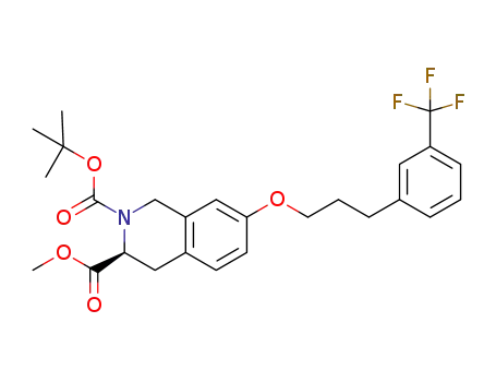 methyl (S)-2-tert-butoxycarbonyl-7-[3-(3-trifluoromethylphenyl)propoxy]-1,2,3,4-tetrahydroisoquinoline-3-carboxylate