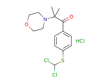 2-methyl-2-(4-morpholinyl)-1-[4-(dichloromethylthio)phenyl]-1-propanone hydrochloride