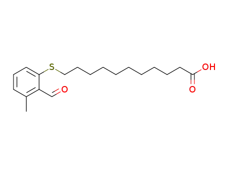 11-((2-formyl-3-methylphenyl)thio)undecanoic acid