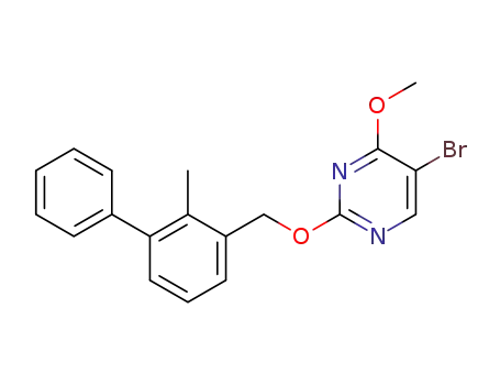 5-bromo-4-methoxy-2-((2-methyl-[1,1'-biphenyl]-3-yl)methoxy)pyrimidine