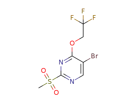5-bromo-2-(methylsulfonyl)-4-(2,2,2-trifluoroethoxy)pyrimidine