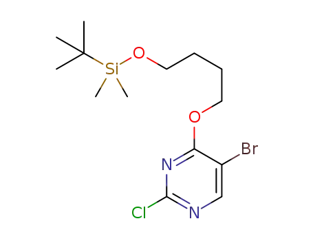 5-bromo-4-(4-((tert-butyldimethylsilyl)oxy)butoxy)-2-chloropyrimidine