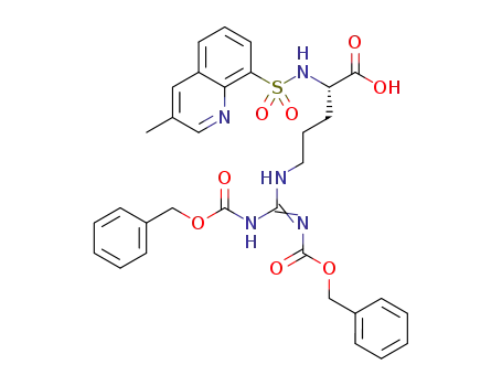Nω,Nω'-bis((benzyloxy)carbonyl)-N2-((3-methylquinolin-8-yl)sulfon-yl)-L-arginine