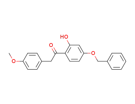 Ethanone, 1-[2-hydroxy-4-(phenylmethoxy)phenyl]-2-(4-methoxyphenyl)-