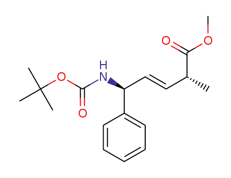 methyl (2R,5S,E)-5-((tert-butoxycarbonyl)amino)-2-methyl-5-phenylpent-3-enoate