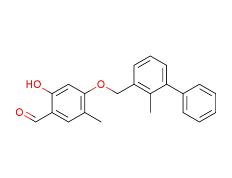 2-hydroxy-5-methyl-4-[(2-methyl-[1,1'-biphenyl]-3-yl)methoxy]benzaldehyde