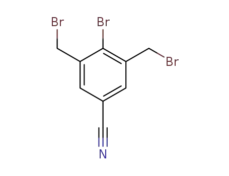 4-bromo-3,5-bis(bromomethyl)benzonitrile
