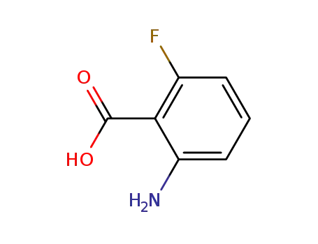 Molecular Structure of 434-76-4 (2-Amino-6-fluorobenzoic acid)