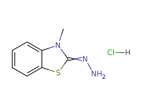 Molecular Structure of 4338-98-1 (3-METHYL-2-BENZOTHIAZOLINONE HYDRAZONE HYDROCHLORIDE)
