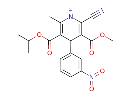 3,5-Pyridinedicarboxylicacid, 2-cyano-1,4-dihydro-6-methyl-4-(3-nitrophenyl)-, 3-methyl5-(1-methylethyl) ester(75530-68-6)