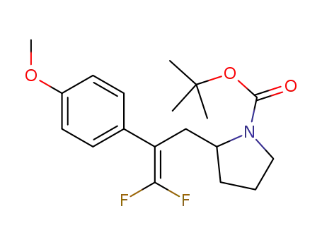 tert-butyl 2-(3,3-difluoro-2-(4-methoxyphenyl)allyl)pyrrolidine-1-carboxylate